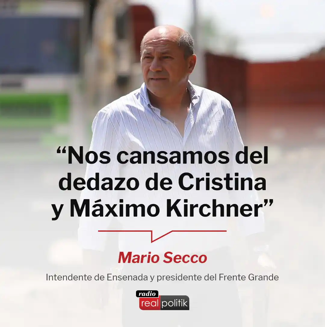 Image from GRUPO REALPOLITIK: 📻 El intendente de Ensenada y presidente del Frente Grande, Mario Sec...
