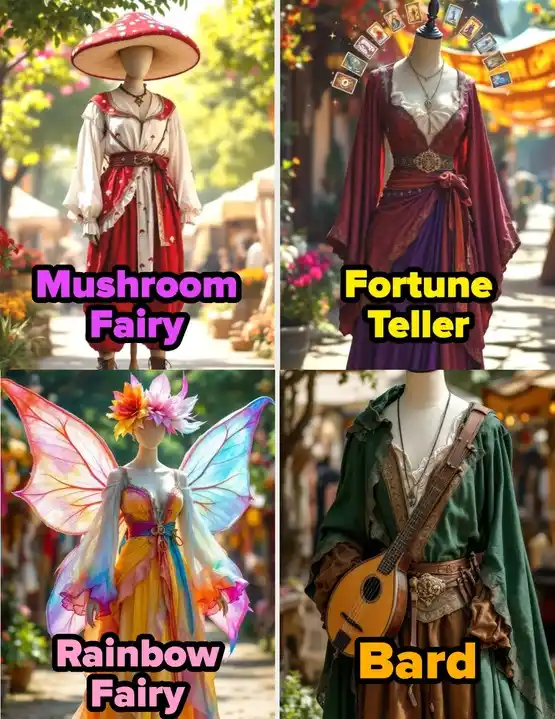 Image from BuzzFeed: Grab a turkey leg and get ready to craft thine finest fit 👸🏰🎶 (🔗:...