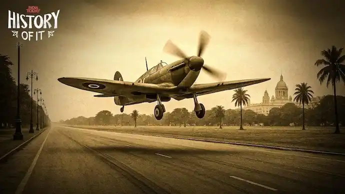 Image from India Today Magazine: _History of It_ *When Red Road, in heart of Kolkata, turned into an a...