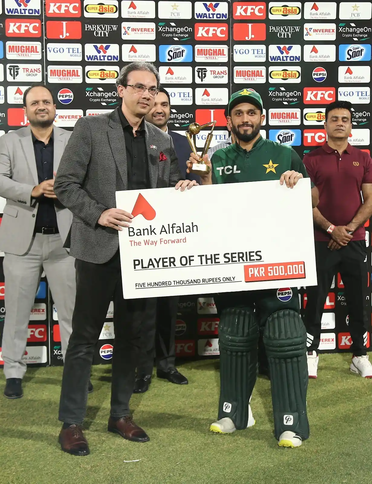 Image from Pakistan Cricket Team: 🌟 Man of the Match & Series — Mohammad Haris 🌟 🏏 107 off 46 & 2 di...