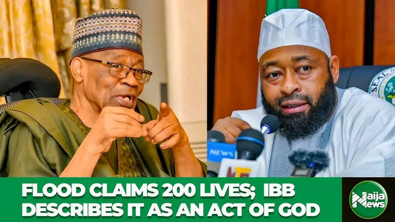 Image from Naija News: Mokwa Flood: Unfortunate But An Act Of God, Says IBB | Naija News TV ...