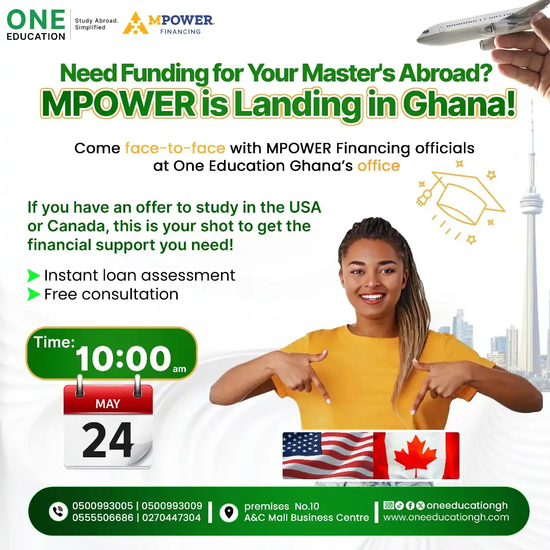 Image from STUDY ABROAD with ONE EDUCATION GHANA - East Legon: *MPOWER is Dropping This Saturday at One Education Ghana!*  Are you an...