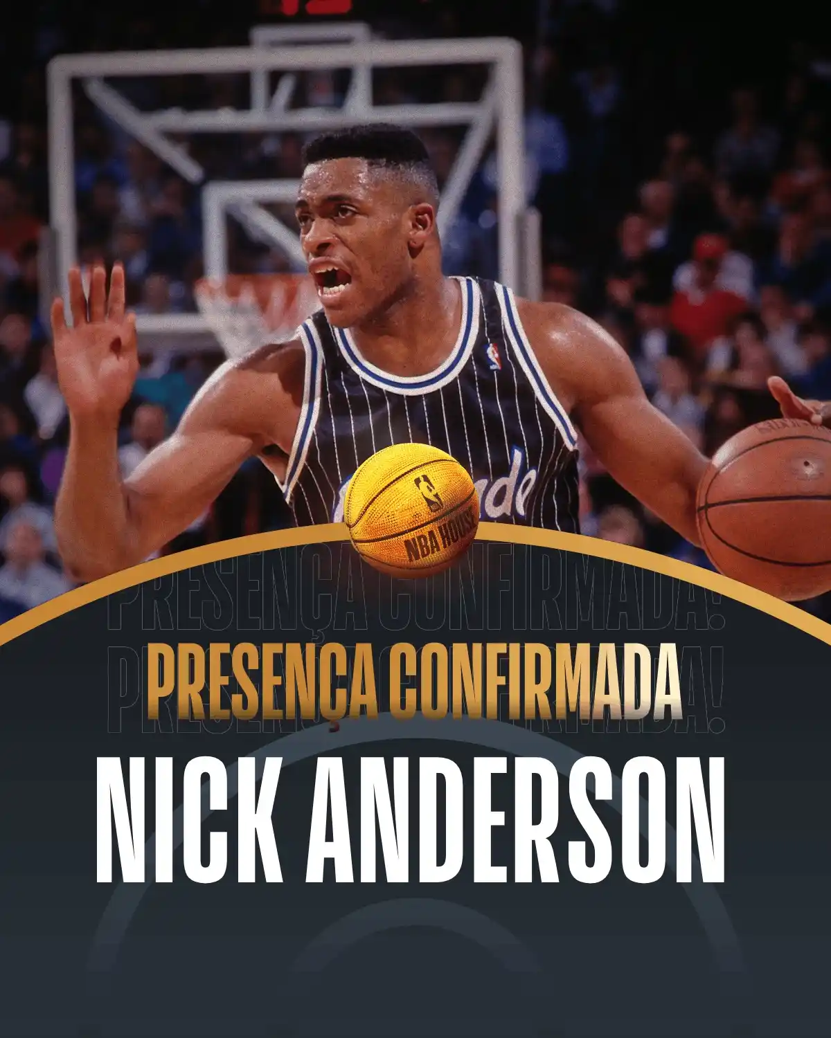 Image from NBA Brasil: Nick Anderson, ex-Magic, Kings e Grizzlies, será atração na NBA House ...