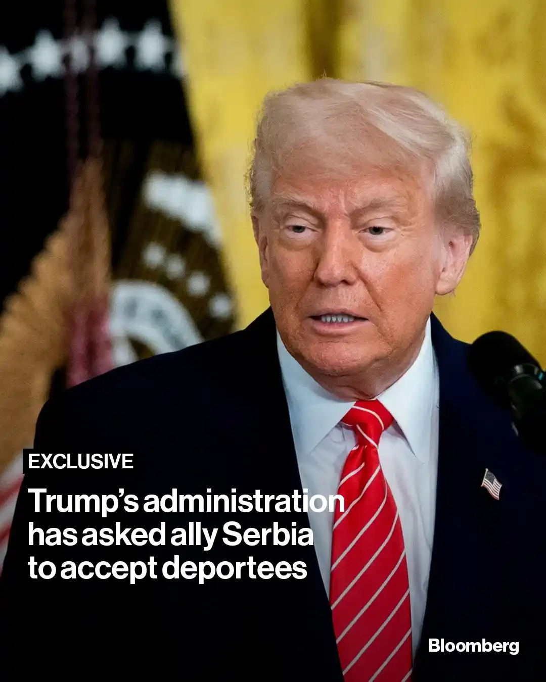 Image from Bloomberg News: President Donald Trump’s administration is pushing Serbia and other Ba...