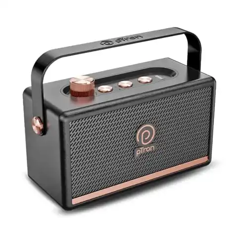 Image from ProLooterz Shopping Deals: pTron Fusion Pro Retro Signature 20W Bluetooth Speaker with Pristine S...