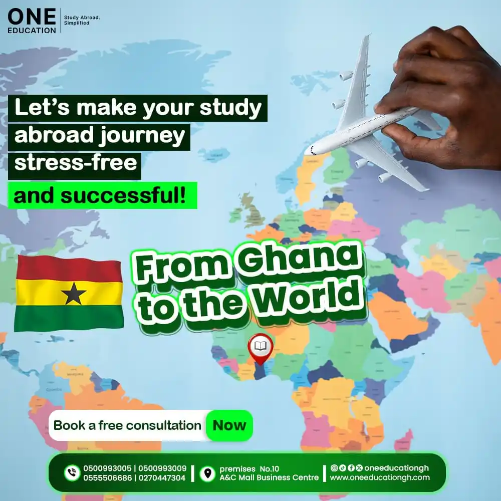 Image from STUDY ABROAD with ONE EDUCATION GHANA - East Legon: *Ready to Study Abroad? Don’t Wait Another Day!* 🌍🎓 The world is wi...