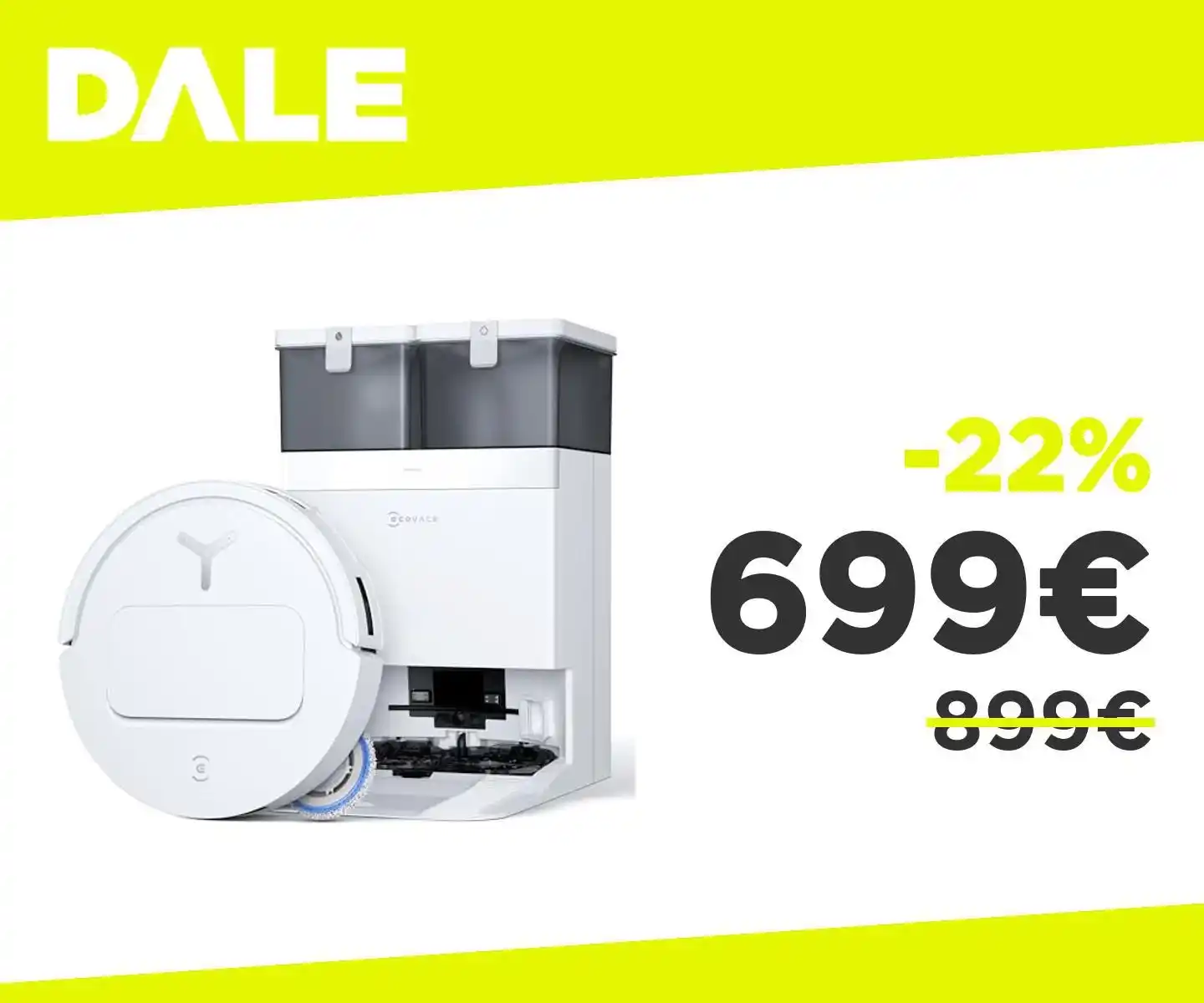 Image from OfferteDale: *Sconto al minimo storico per il DEEBOT T50 PRO OMNI!* 👉🏻 ECOVACS D...