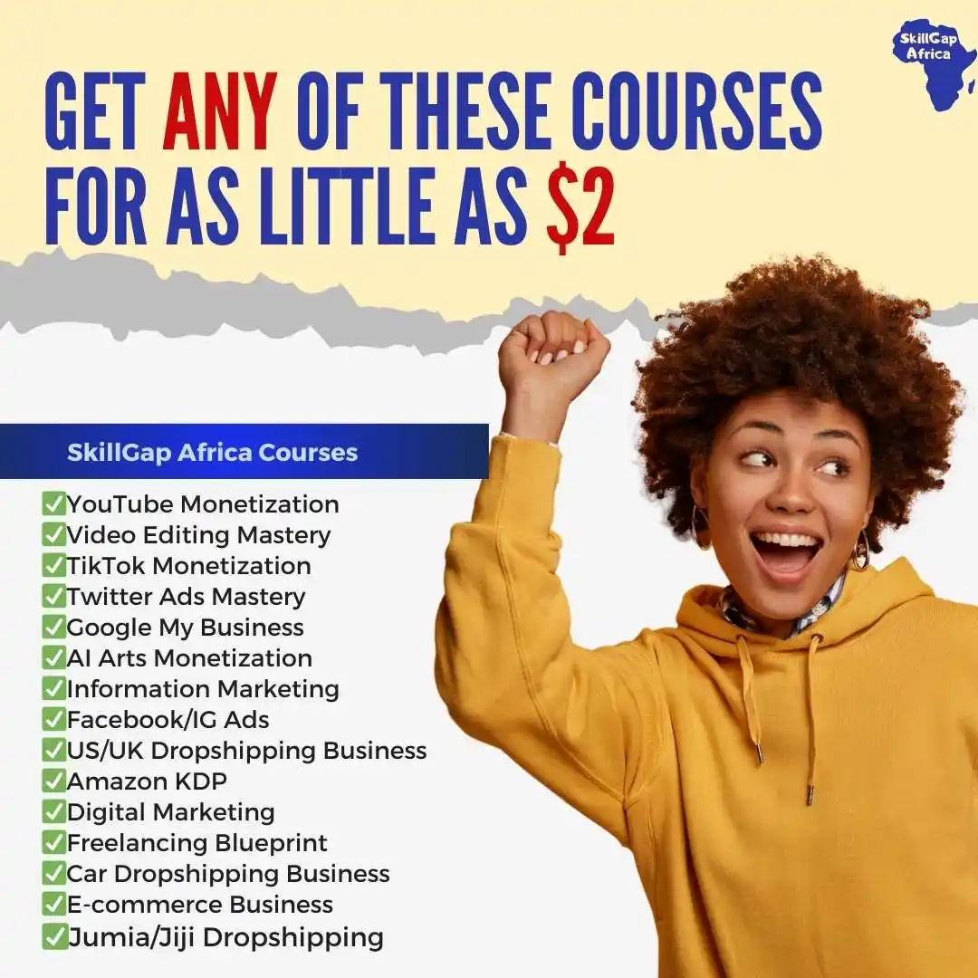 Image from Naija News: *SkillGap Africa* is offering you a special opportunity to learn any o...