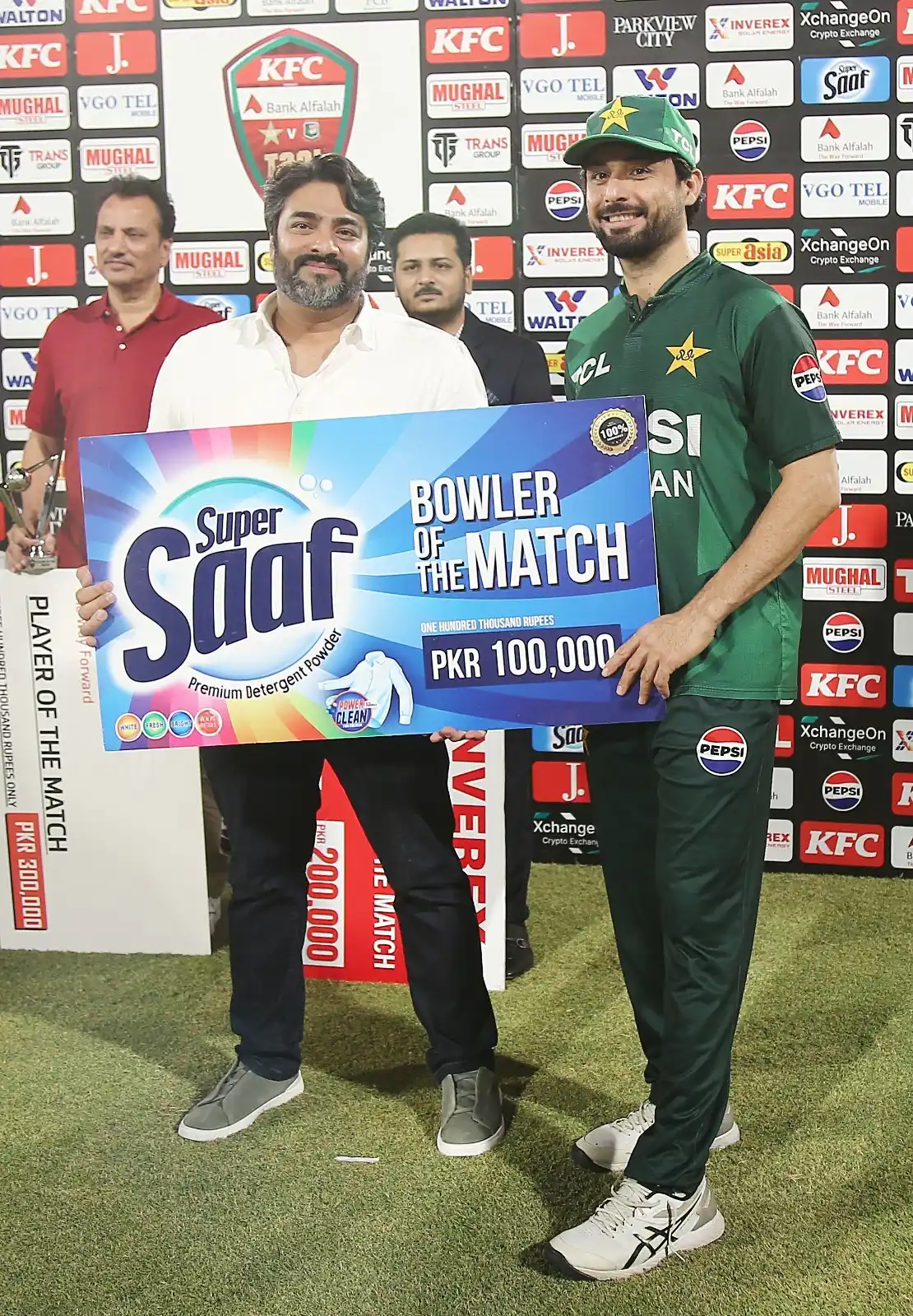 Image from Pakistan Cricket Team: 🔮Spin magic from Abrar Ahmed! 3 wickets in the 2nd T20I 🆚🇧🇩 🔥🔥  ...