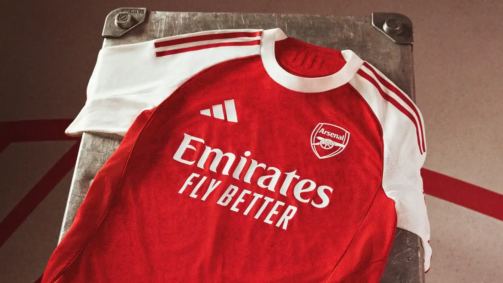 Image from Arsenal: The pulse of our club. Our new 25/26 @adidasFootball home kit is avai...