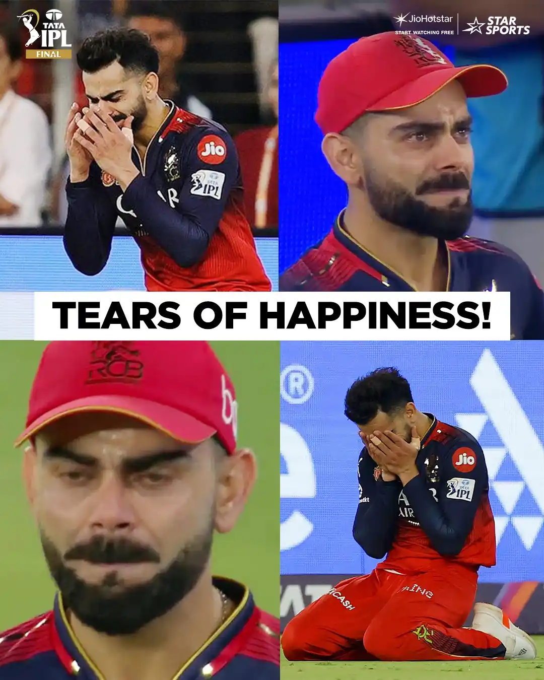 Image from Star Sports India: The toil, the tears and now the TROPHY! ❤ <a class="text-blue-500 hov...