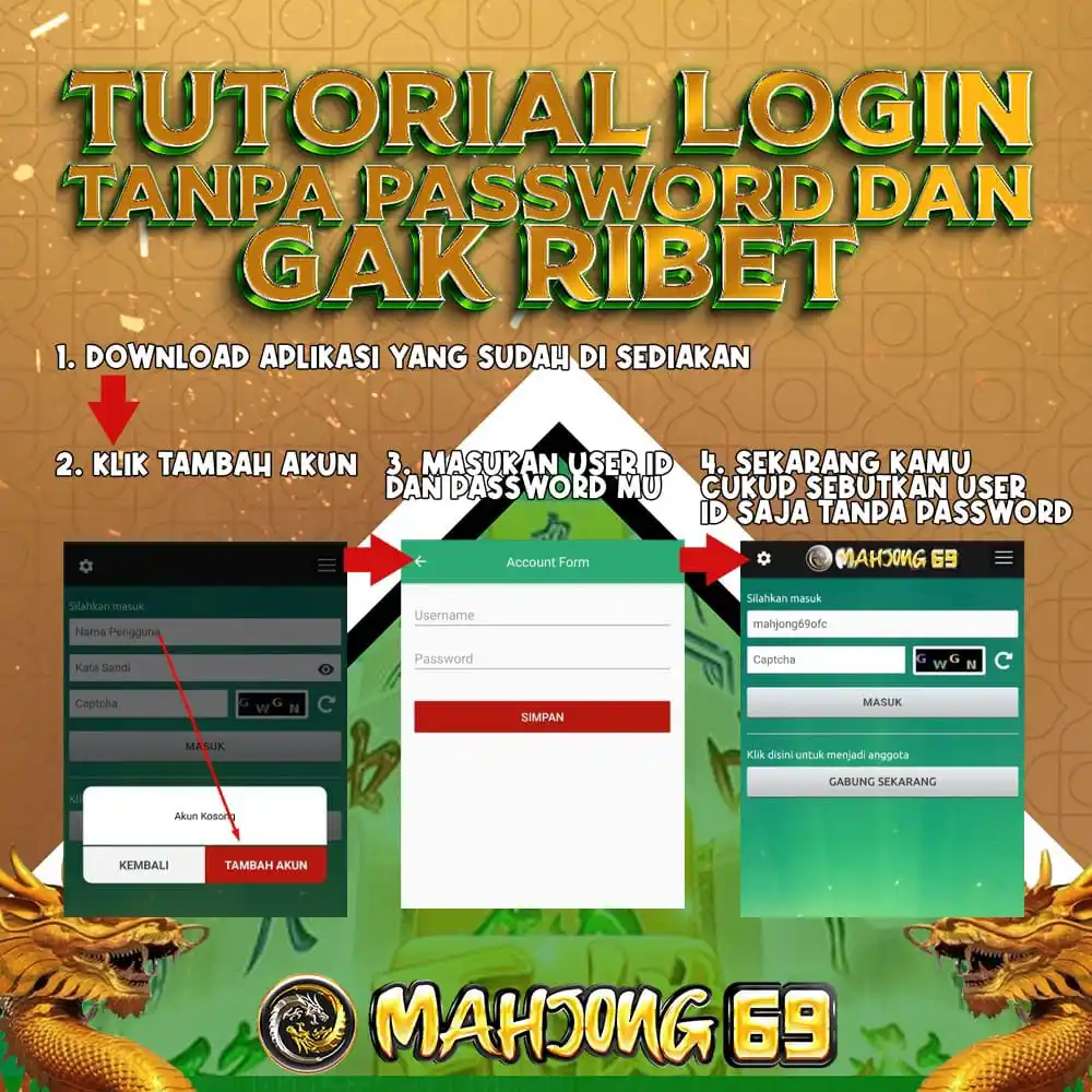 Image from MAHJONG69 OFFICIAL: _*TUTORIAL LOGIN TANPA PASSWORD DAN ENGGA RIBET , SAT SET GAMPANG DAN ...