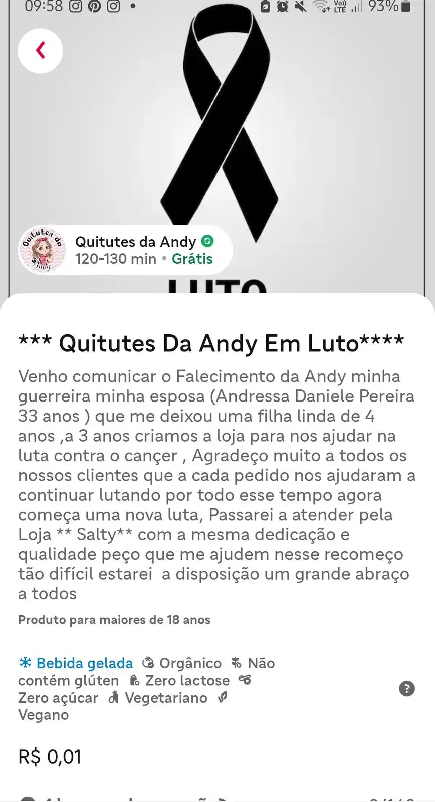 Image from South América Memes : Vá em paz Andy, você foi uma guerreira 🕊️...