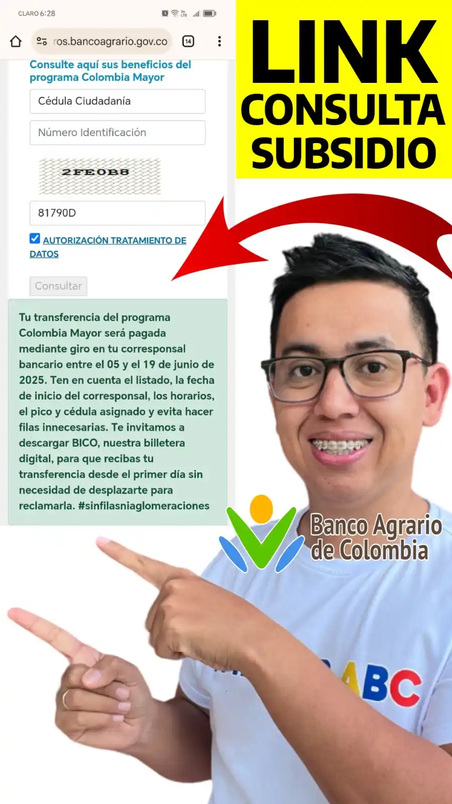 Image from Wintor ABC: Compartir comunidad: Ya se encuentra habilitado el link del Banco Agra...