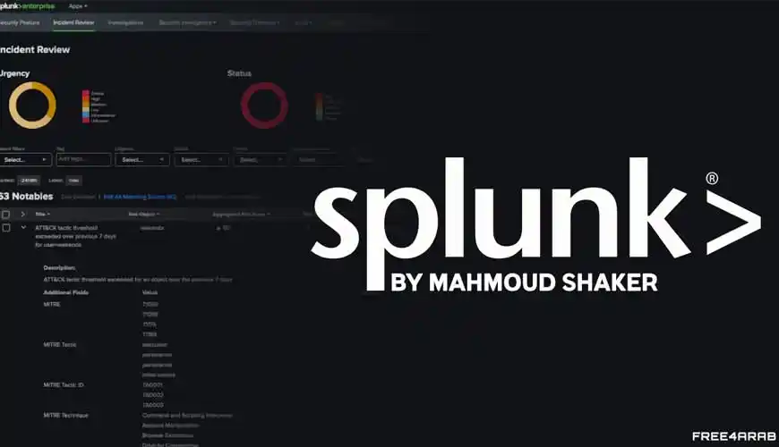 Image from Information Technology: شرح بالعربي لــ Splunk SIEM لينك الشرح https://free4arab.net/courses/...