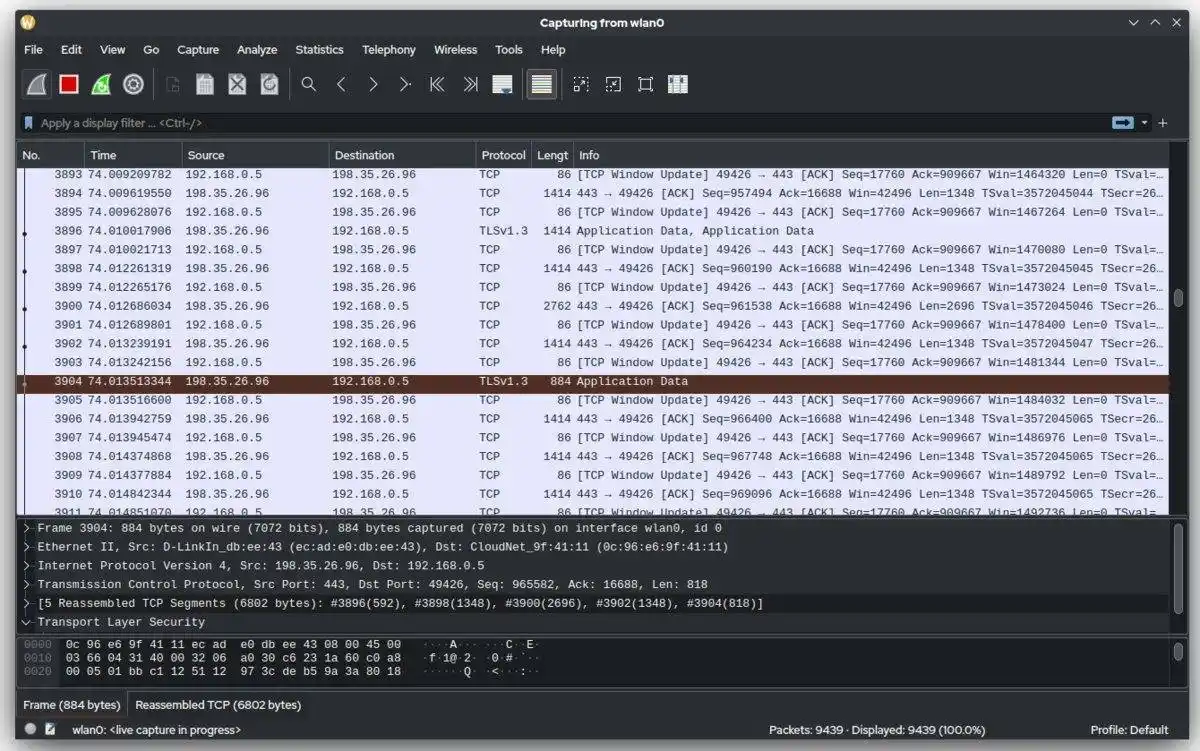 Image from Information Technology: شرح مبسط لـ Wireshark بالعربي الجزء الأول : https://free4arab.net/cou...