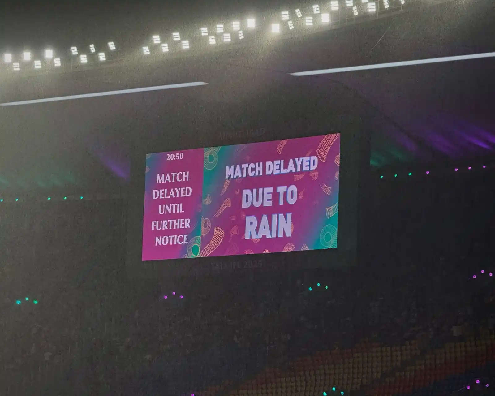Image from Mumbai Indians: 🚨 Update 🚨 Rain keeps us waiting! The start of <a class="text-blue-...