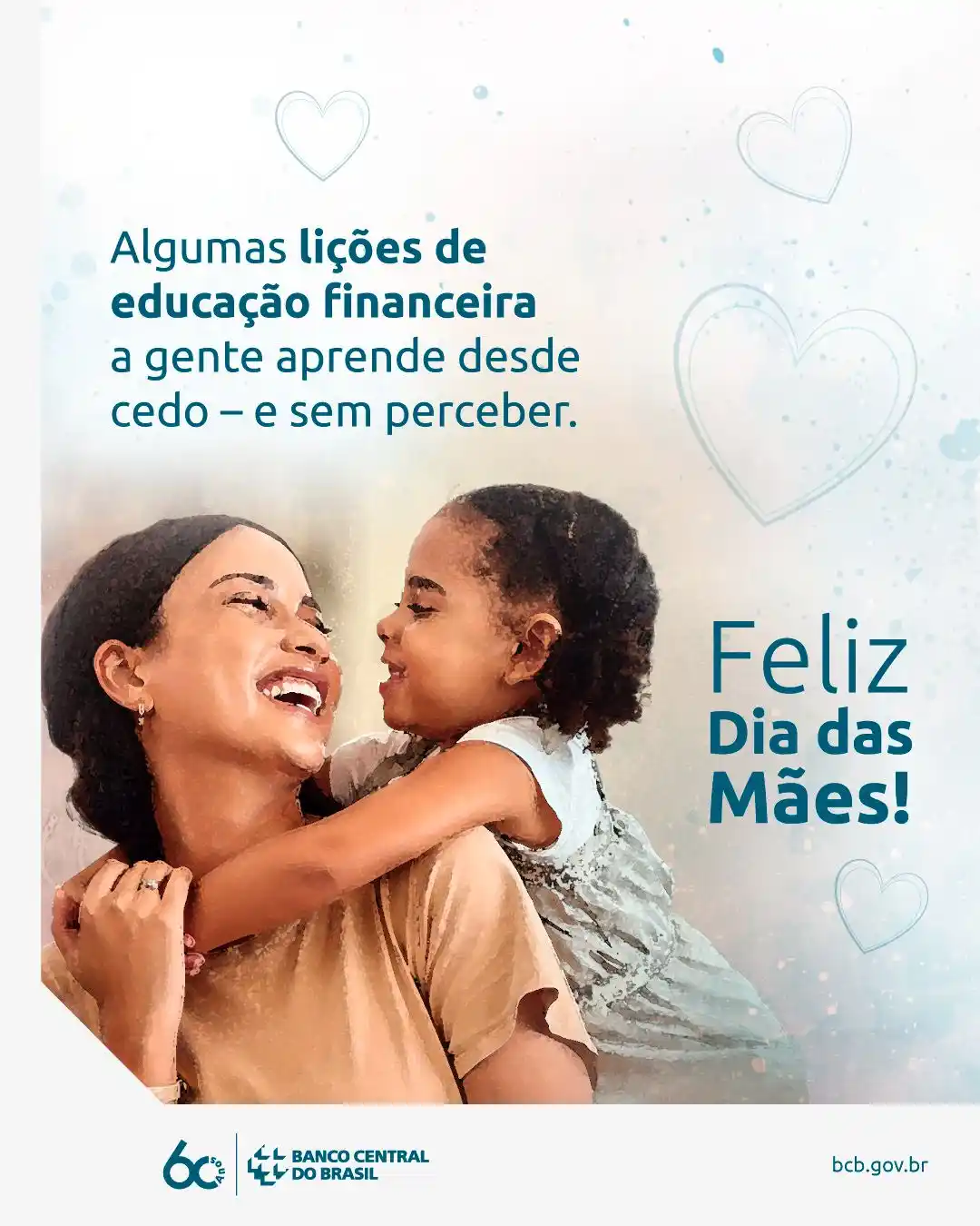 Image from Banco Central do Brasil: "Dinheiro não dá em árvore!" "Você pensa que eu sou banco?" "Na volta ...
