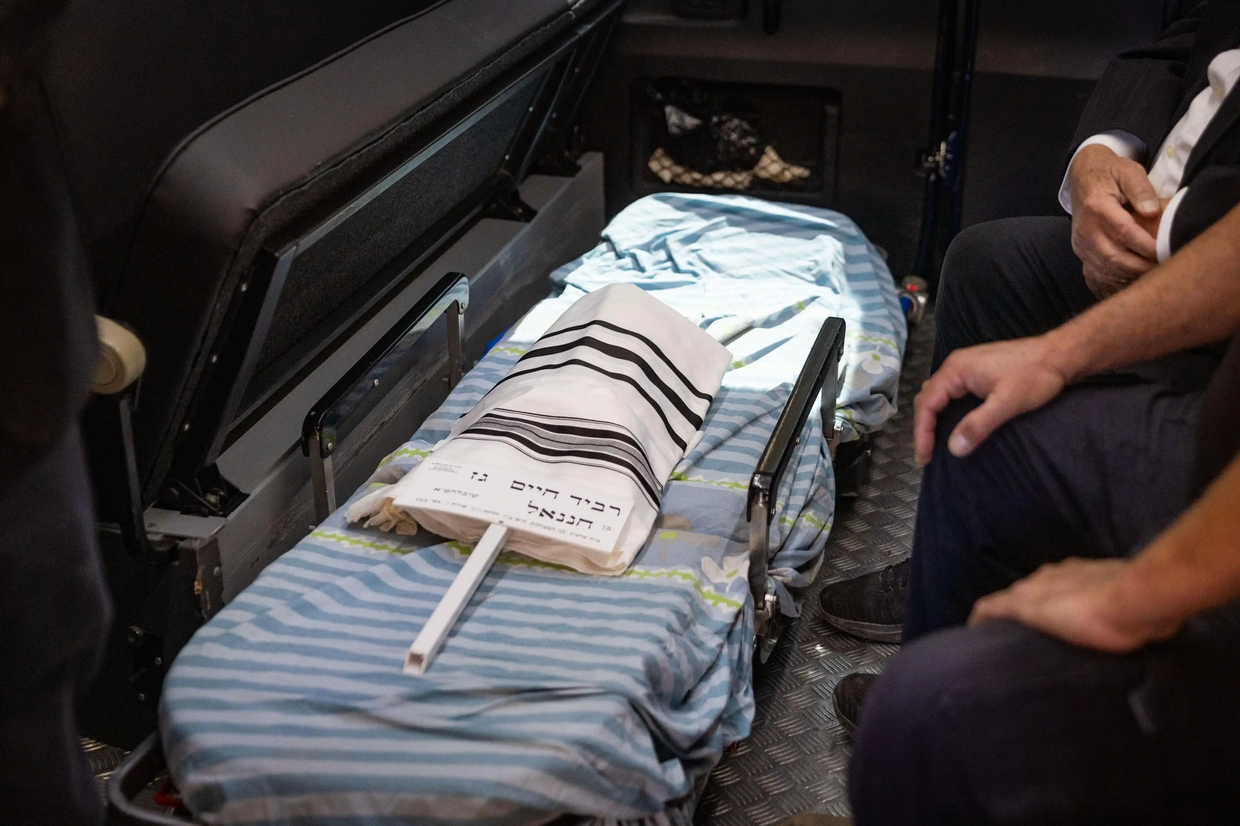 Image from StandWithUs: The funeral for Ravid Chaim, the newborn son of Tzeela Gez, a pregnant...