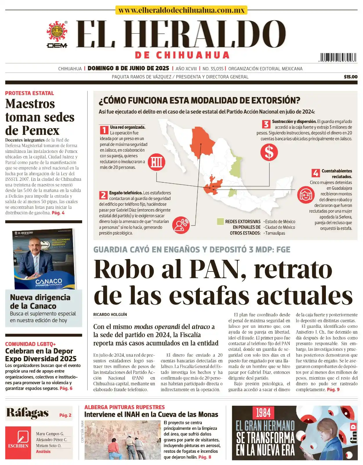 Image from El Heraldo de Chihuahua: *¡Buenos días!* 🌡️ *Temperatura para hoy* Mínima 22°C | Máxima 40°C �...