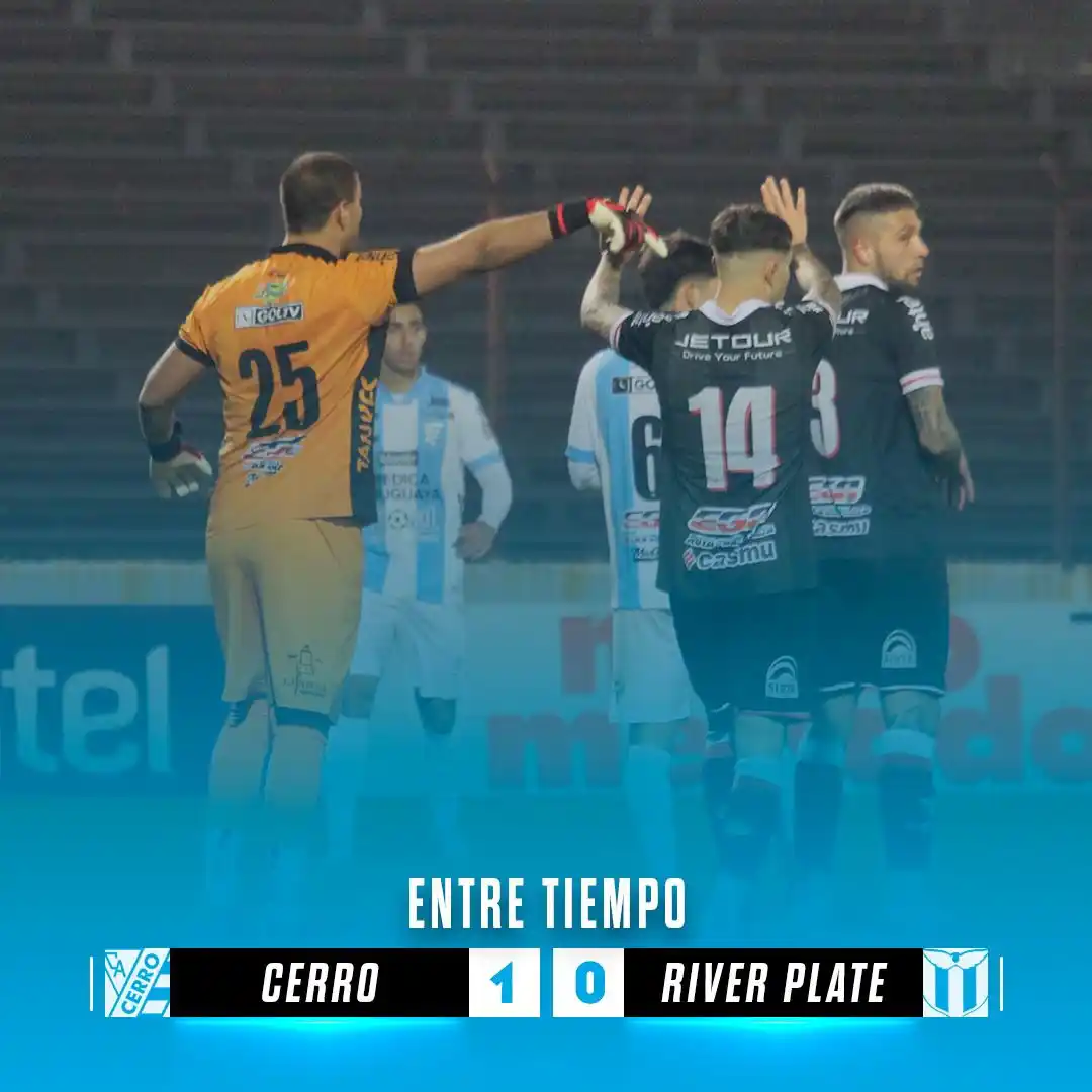 Image from Club Atlético Cerro: ⏸️ Entretiempo Cerro 1️⃣ - 0️⃣ River Plate <a class="text-blue-5...