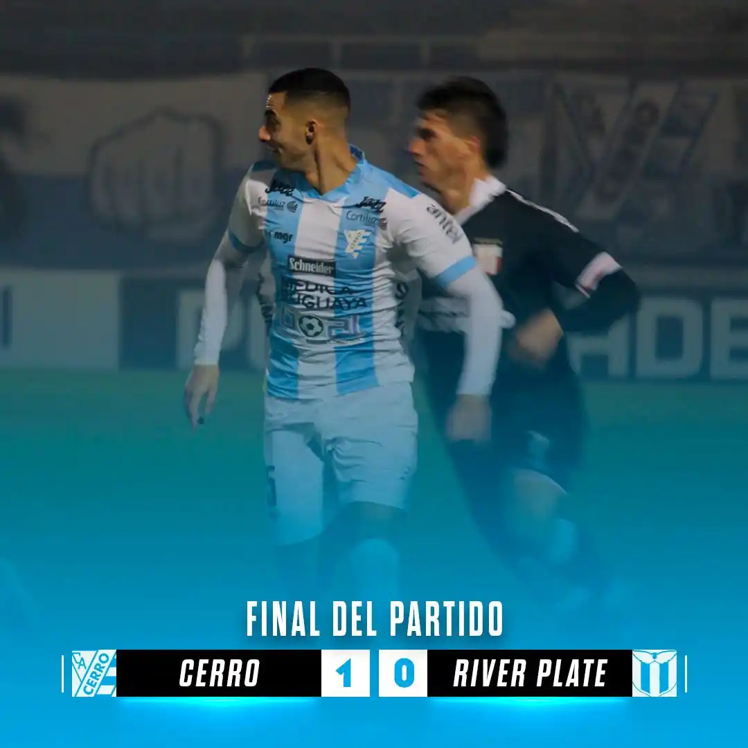 Image from Club Atlético Cerro: ⏹️ Final del partido Cerro 1️⃣ - 0️⃣ River <a class="text-blue-5...
