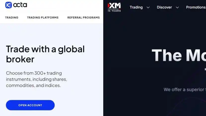 Image from CNA: Trading platforms Octa and XM will be blocked in Singapore after they ...