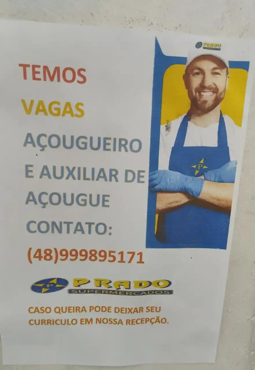 Image from info Grande Florianópolis - Empregos e Notícias ✅: Vaga açougueiro, região de Palhoça...