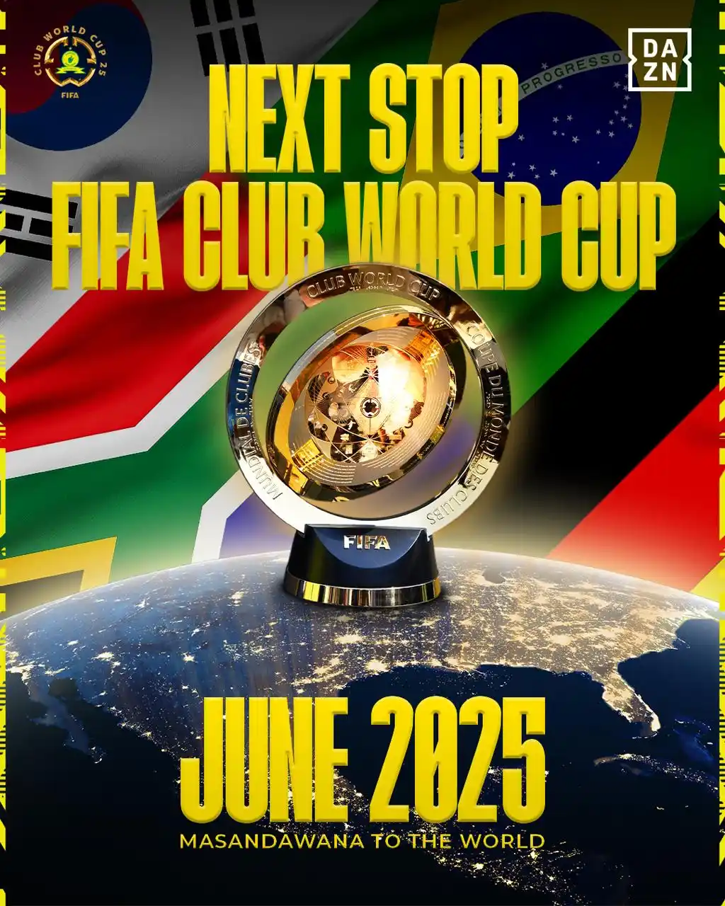 Image from Mamelodi Sundowns Football Club: π
π«π¨π¦ πππ«π’ππ ππ¨ ππ‘π ππ¨π«π₯π πβοΈ Masandawana are mak...