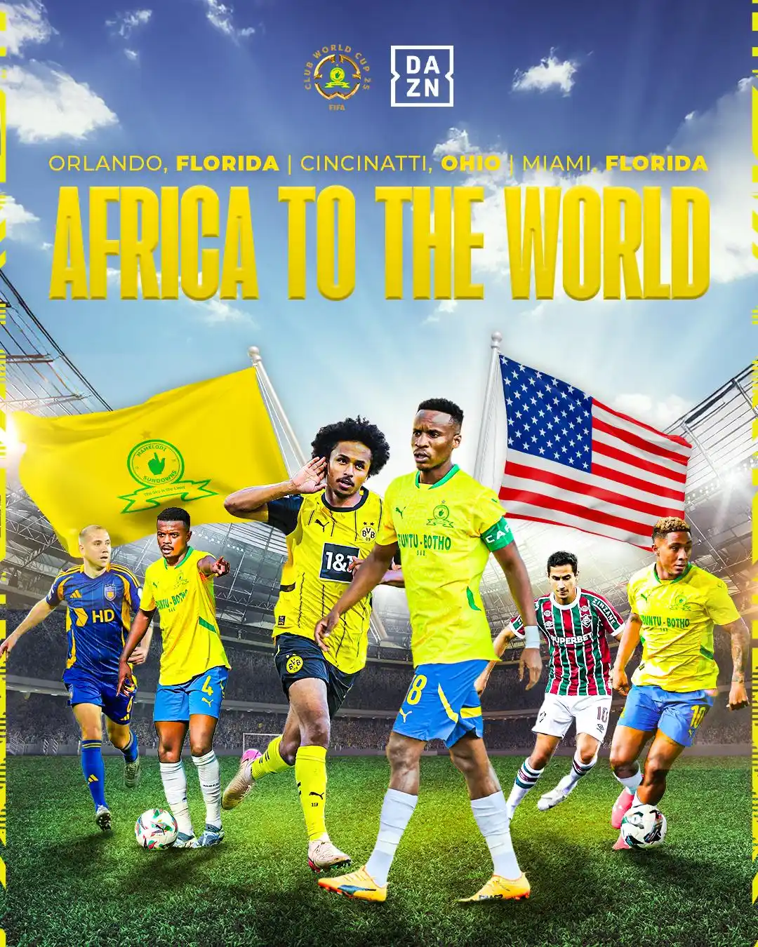 Image from Mamelodi Sundowns Football Club: From Tshwane to Miami, we are ready to shine on football’s biggest sta...