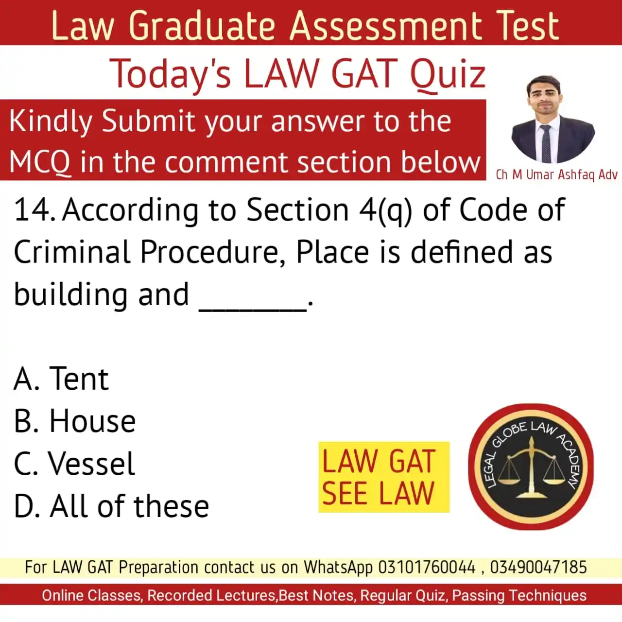 Image from LEGAL GLOBE LAW ACADEMY: ✅️ _LAW Graduate Assessment Test_ *<a class="text-blue-500 hover:under...