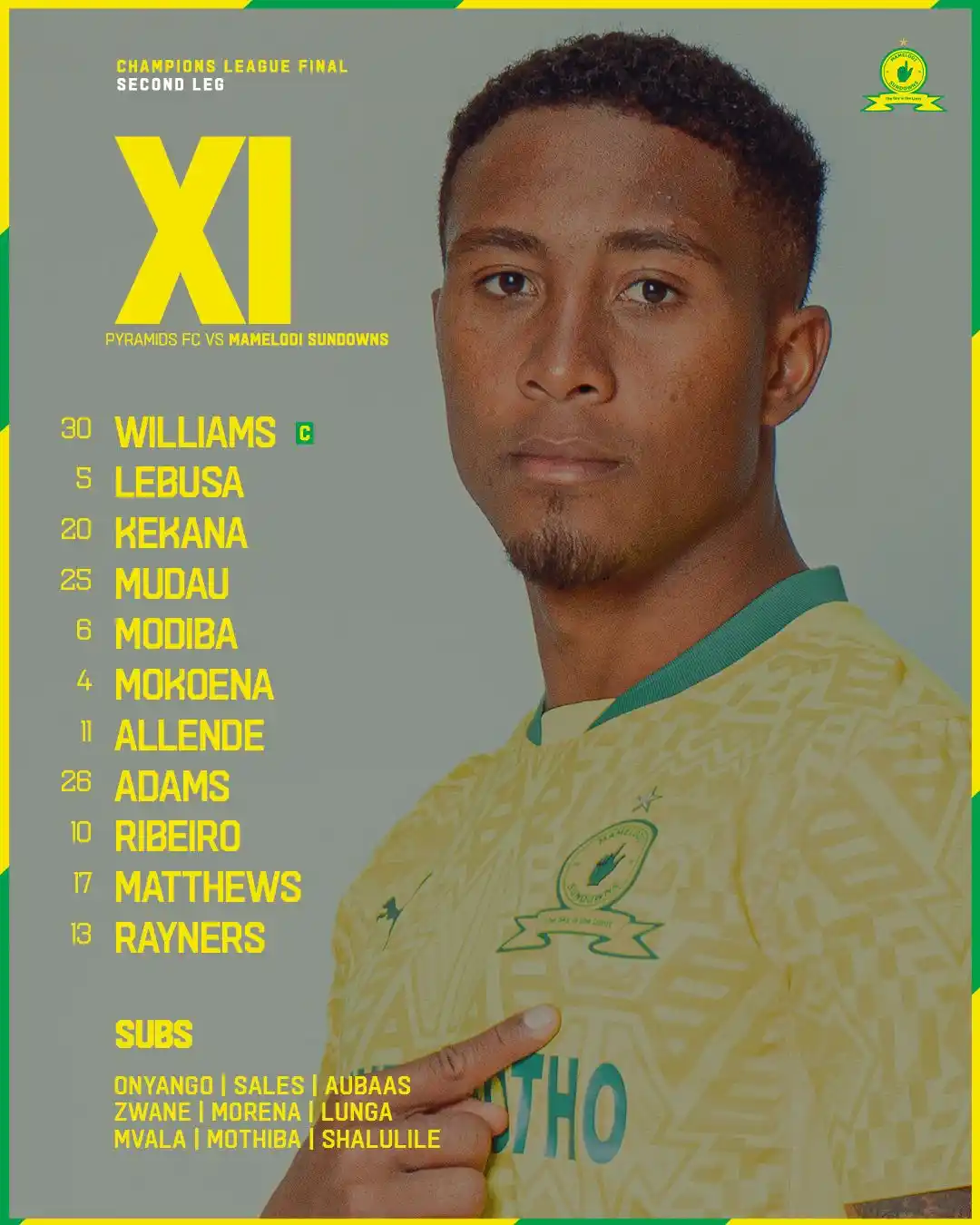 Image from Mamelodi Sundowns Football Club: π¨πππΌπππππ πππ¨ π Pyramids FC β° 19H00 π 30 June Stadium ...