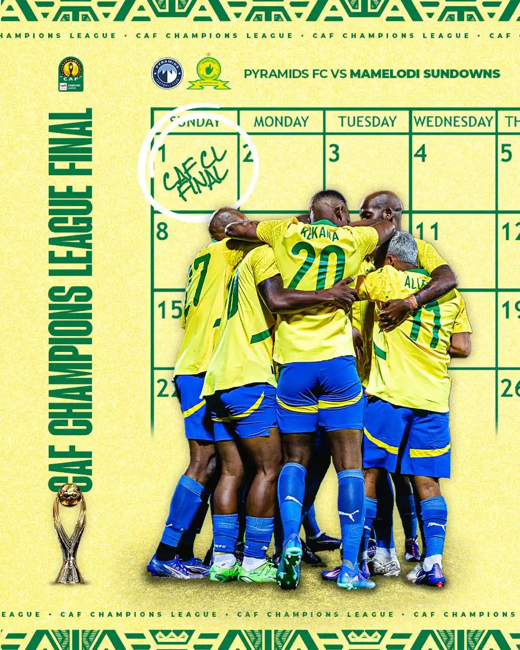 Image from Mamelodi Sundowns Football Club: The countdown is almost over! One day to go until we step into the fin...