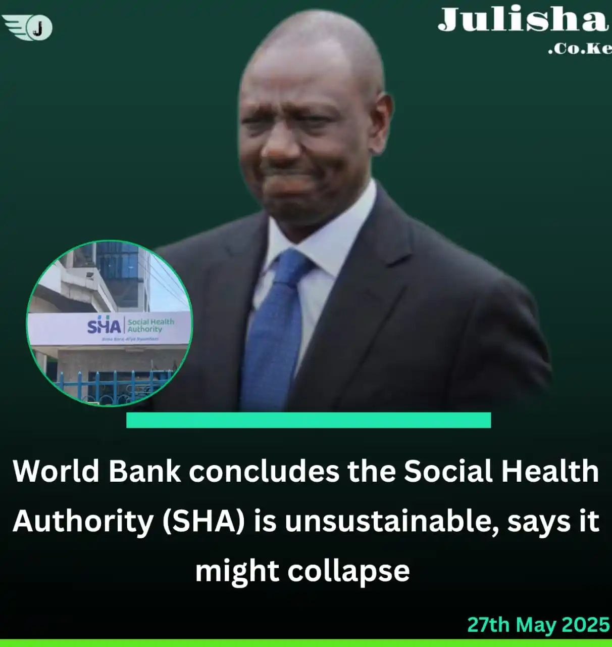 Image from Julisha Digital: World Bank concludes SHA is unsustainable, says it might collapse Th...