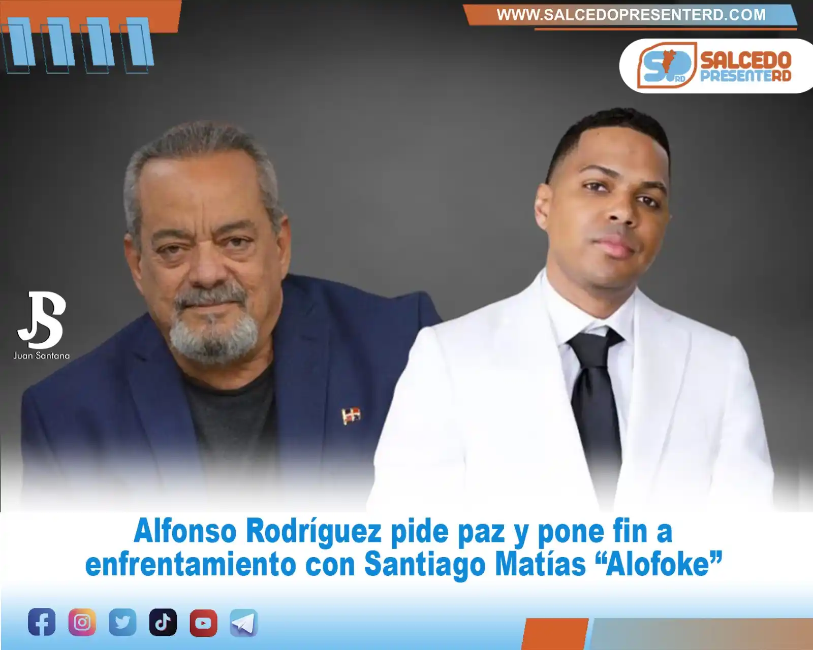 Image from SalcedoPresenteRD.com: Alfonso Rodríguez pide paz y pone fin a enfrentamiento con Santiago Ma...