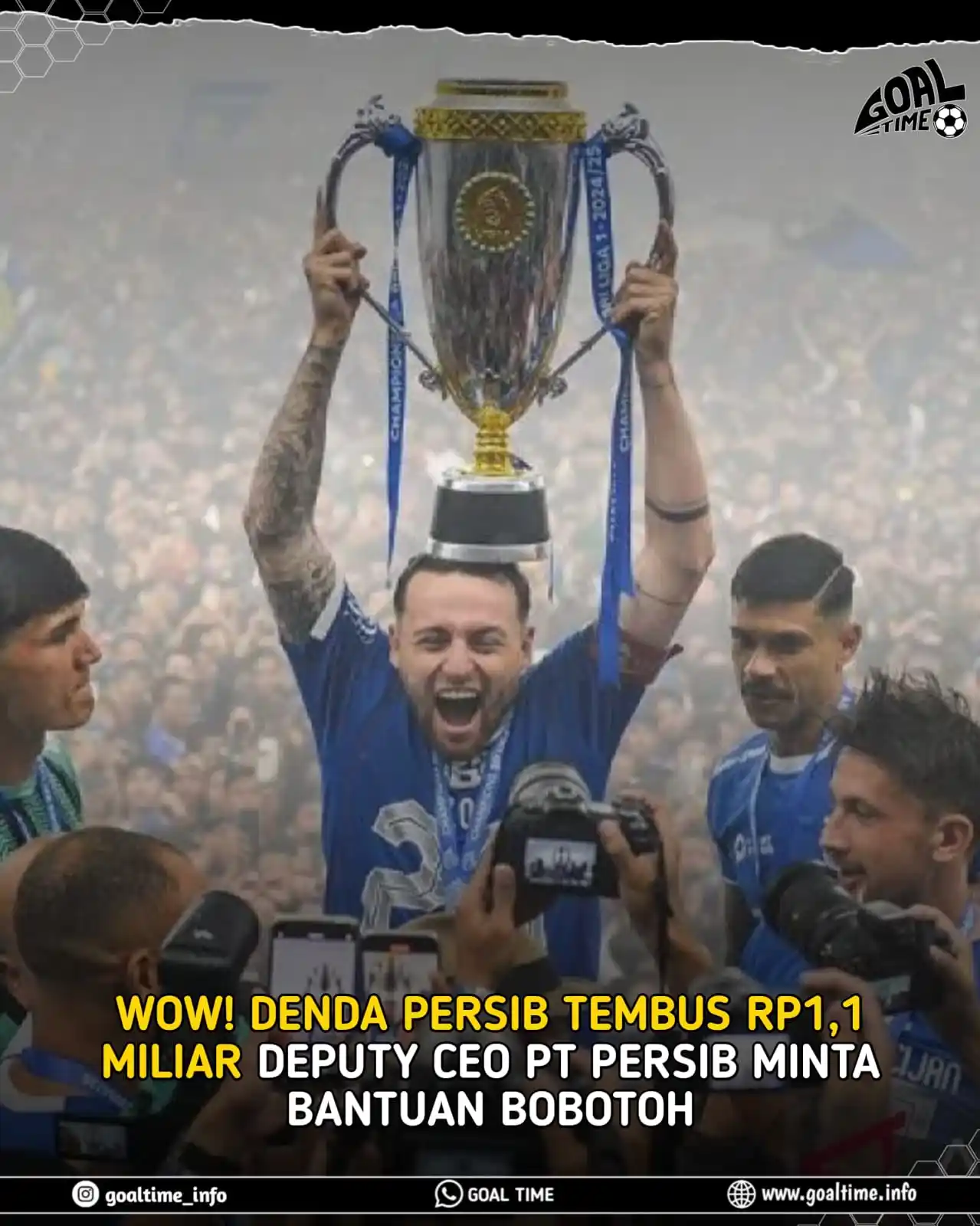 Image from GOAL TIME: Angka mengejutkan datang dari Persib Bandung yang harus menanggung den...