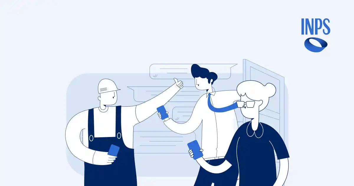 Image from INPS per tutti: 🔵 È disponibile la *nuova versione* 4.0 dell’ *app INPS Mobile* Da or...