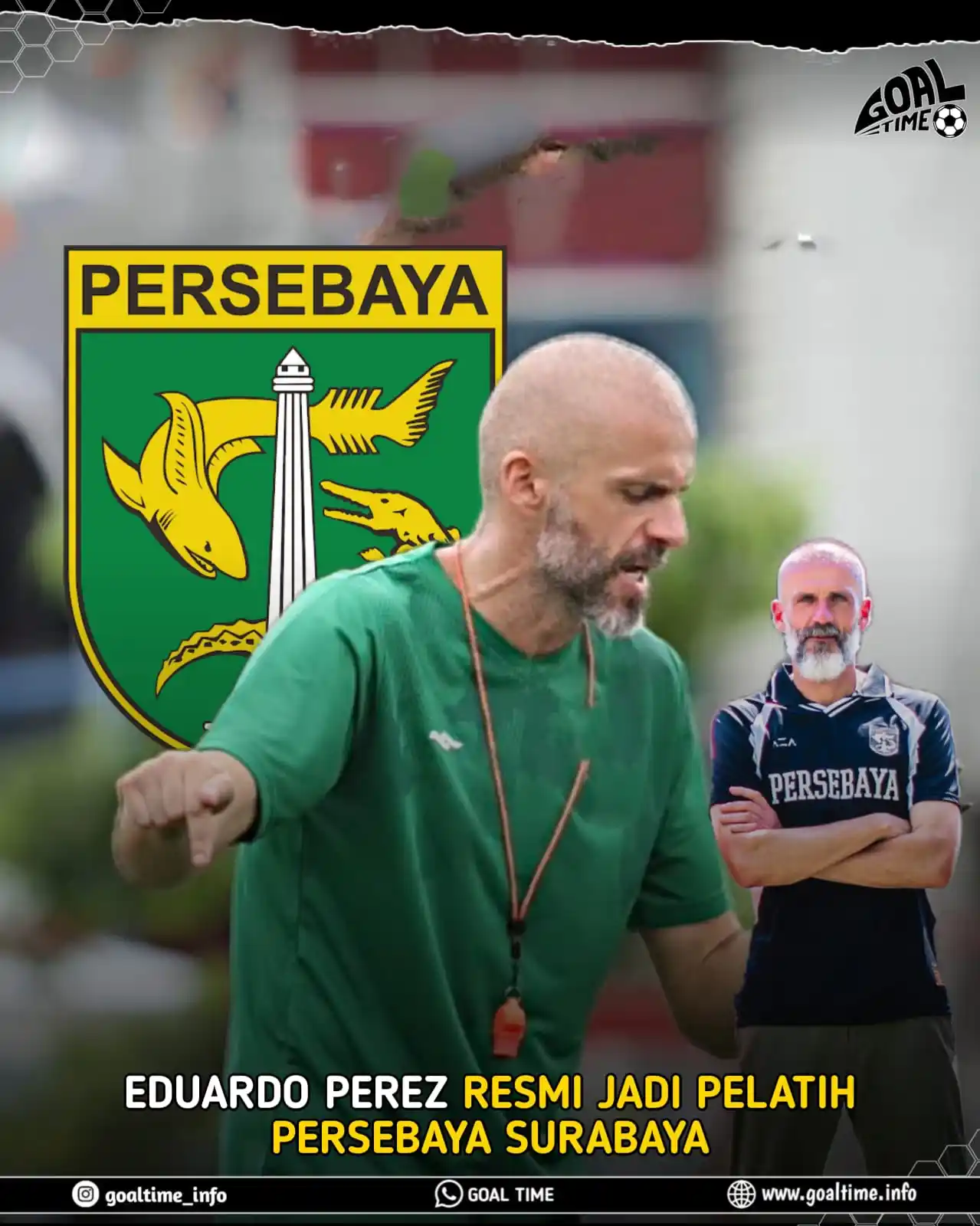 Image from GOAL TIME: Eduardo Perez Resmi Jadi Pelatih Persebaya Surabaya  Persebaya Surabay...