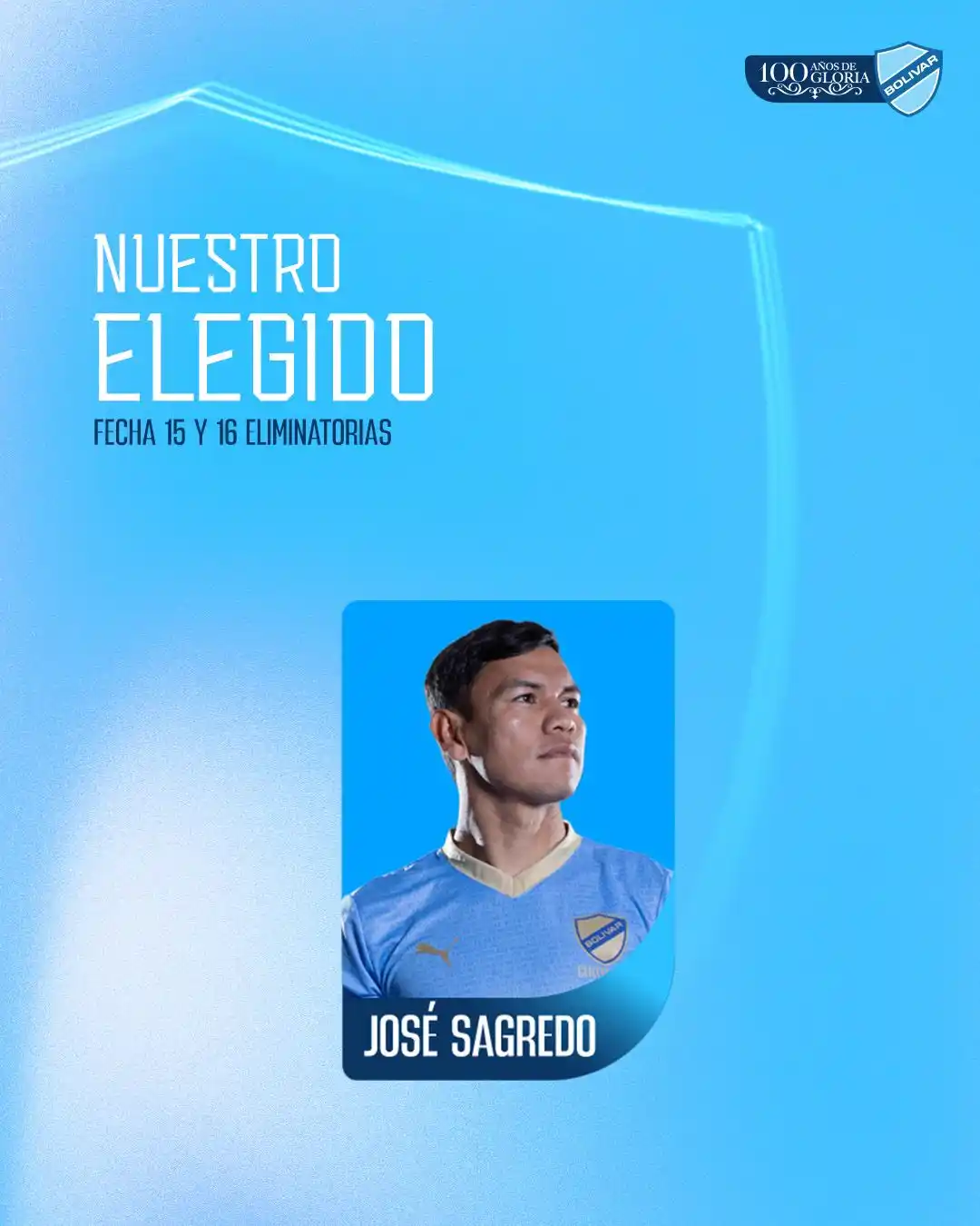 Image from Club Bolívar: Felicidades, José Sagredo 🎉✨ Nuestro defensa celeste fue llamado par...