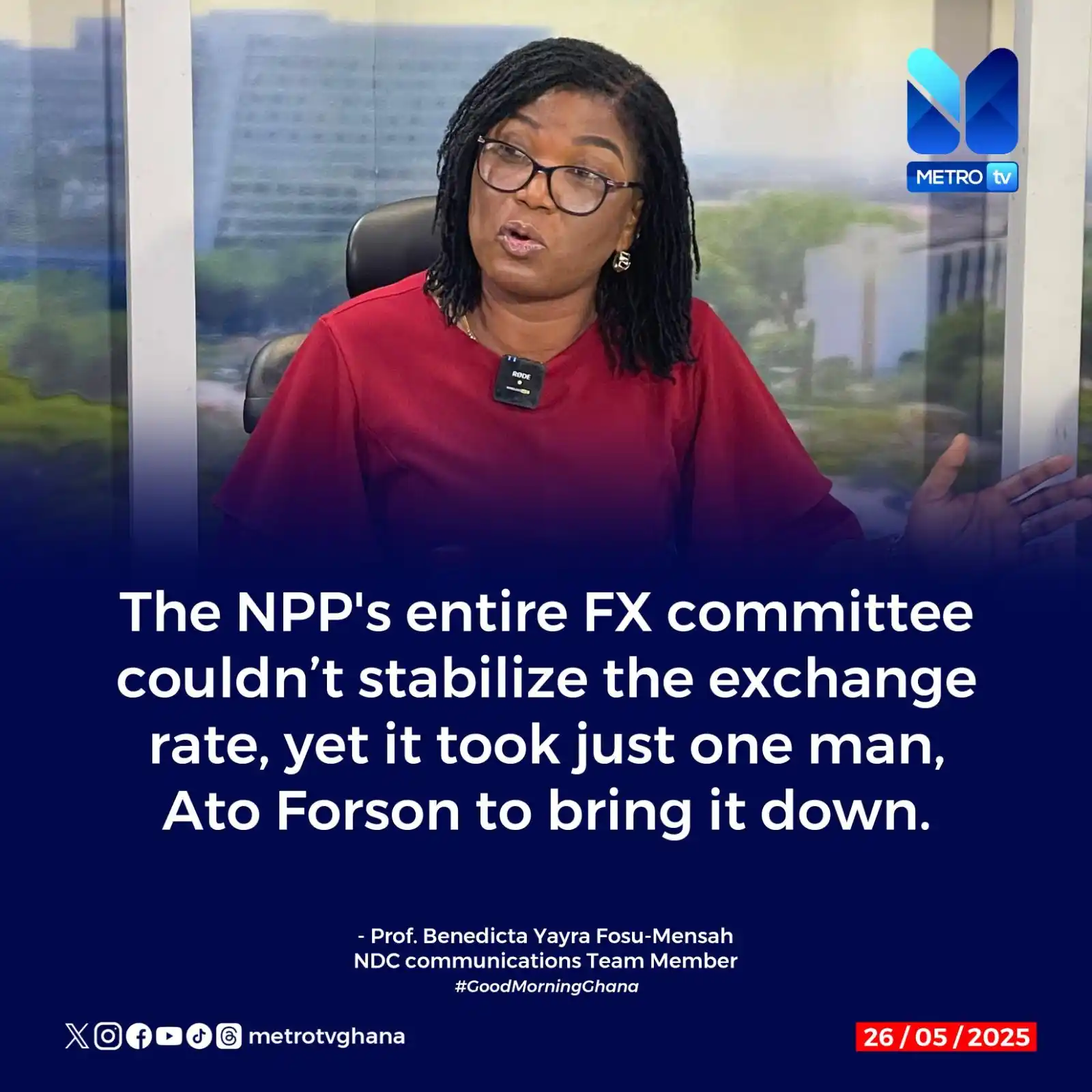Image from Metro TV Ghana: It took just one man, Ato Forson, to bring down our cedi-dollar excha...