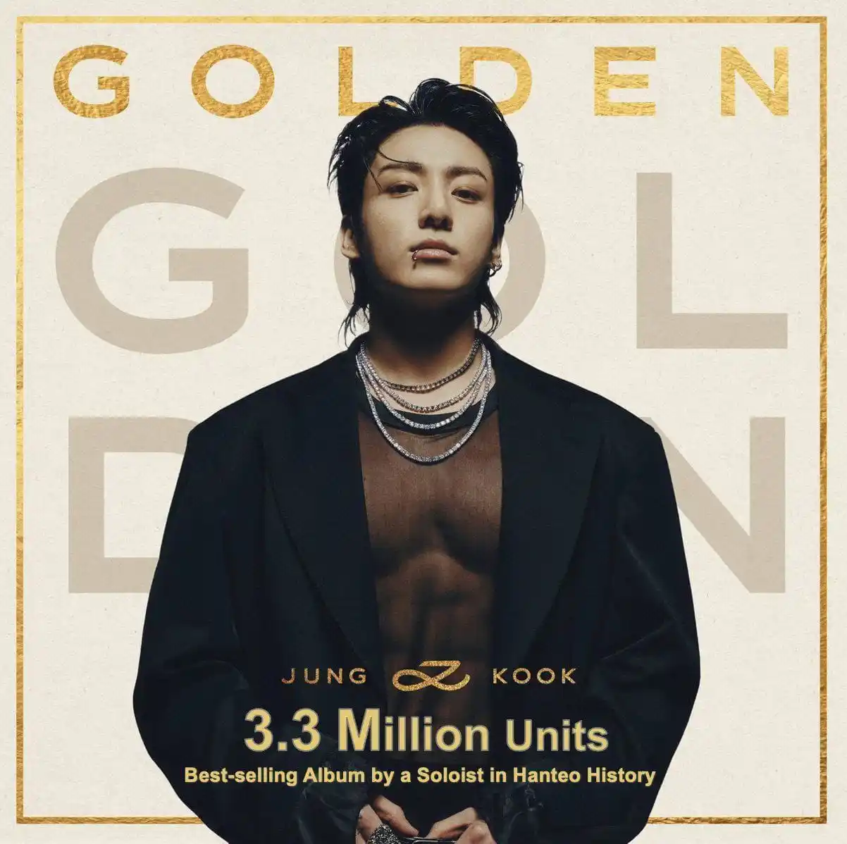 Image from BTS⁷ ARMYS NEWS ⟭⟬ 💜✨ 🫶: *📈 | O álbum "Golden" de Jungkook tornou-se o álbum solo mais vendido...