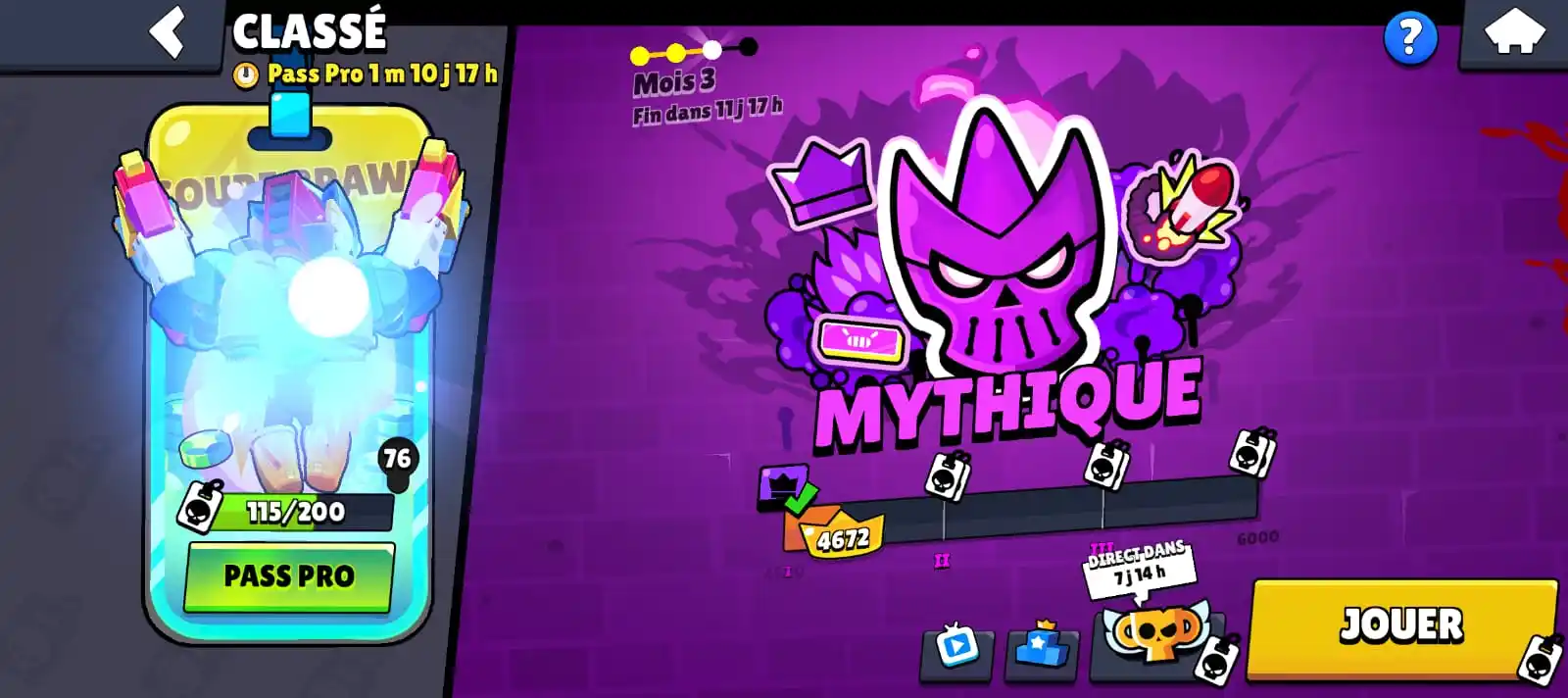 Image from Brawl Team Best Team Ever: 🎾passage diamant 3 mythique full win go push le leg il me reste 2 sem...