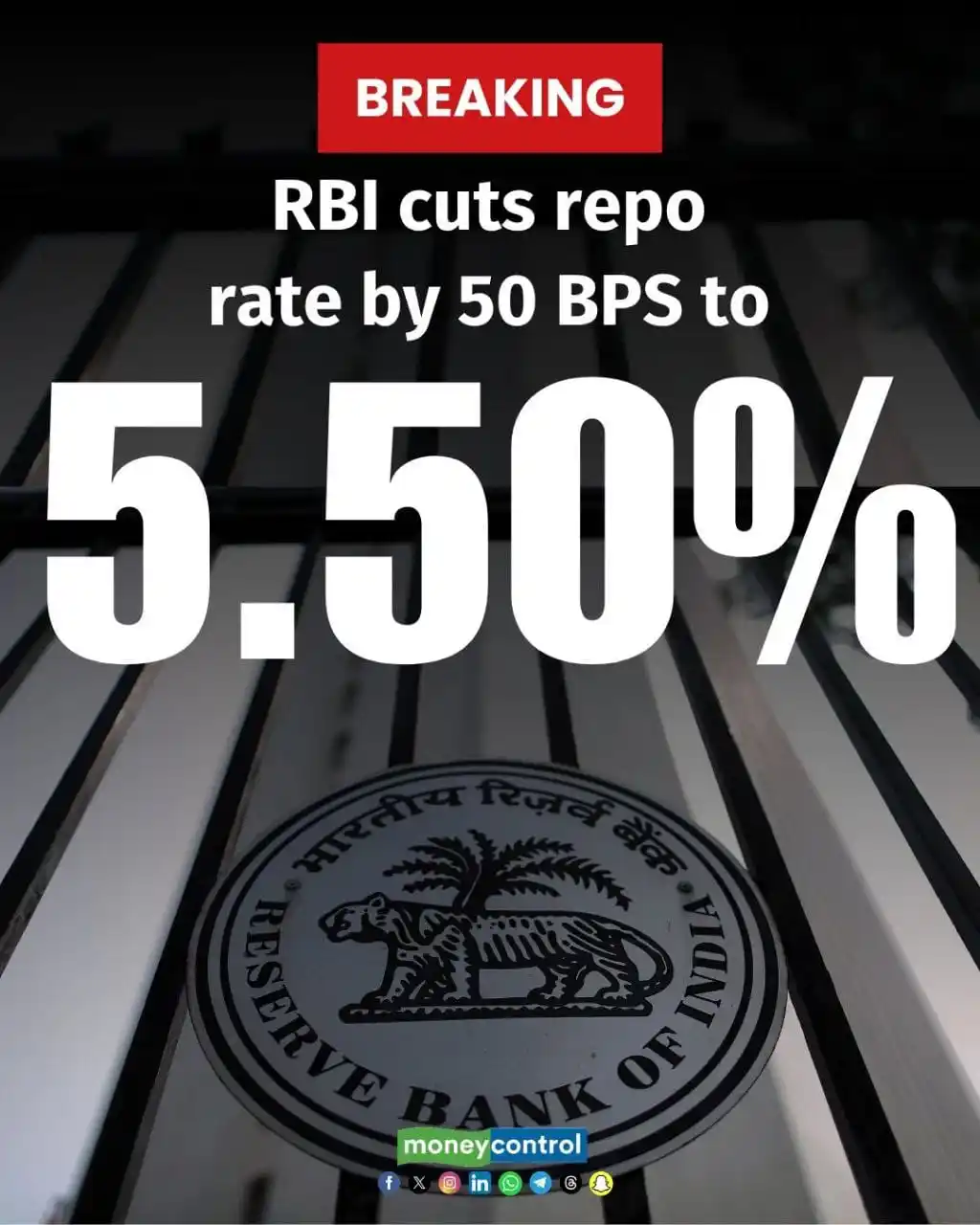 Image from BANKING SBI CLERK PO IBPS RRB ADDA247 MATHS REASONING ANKUSH LAMBA ENGLISH NIMISHA BANSAL WALLAH CA™: Rate cut by 50 bps, new repo rate stands at 5.5% CRR Cut by 1% 👌 <a ...