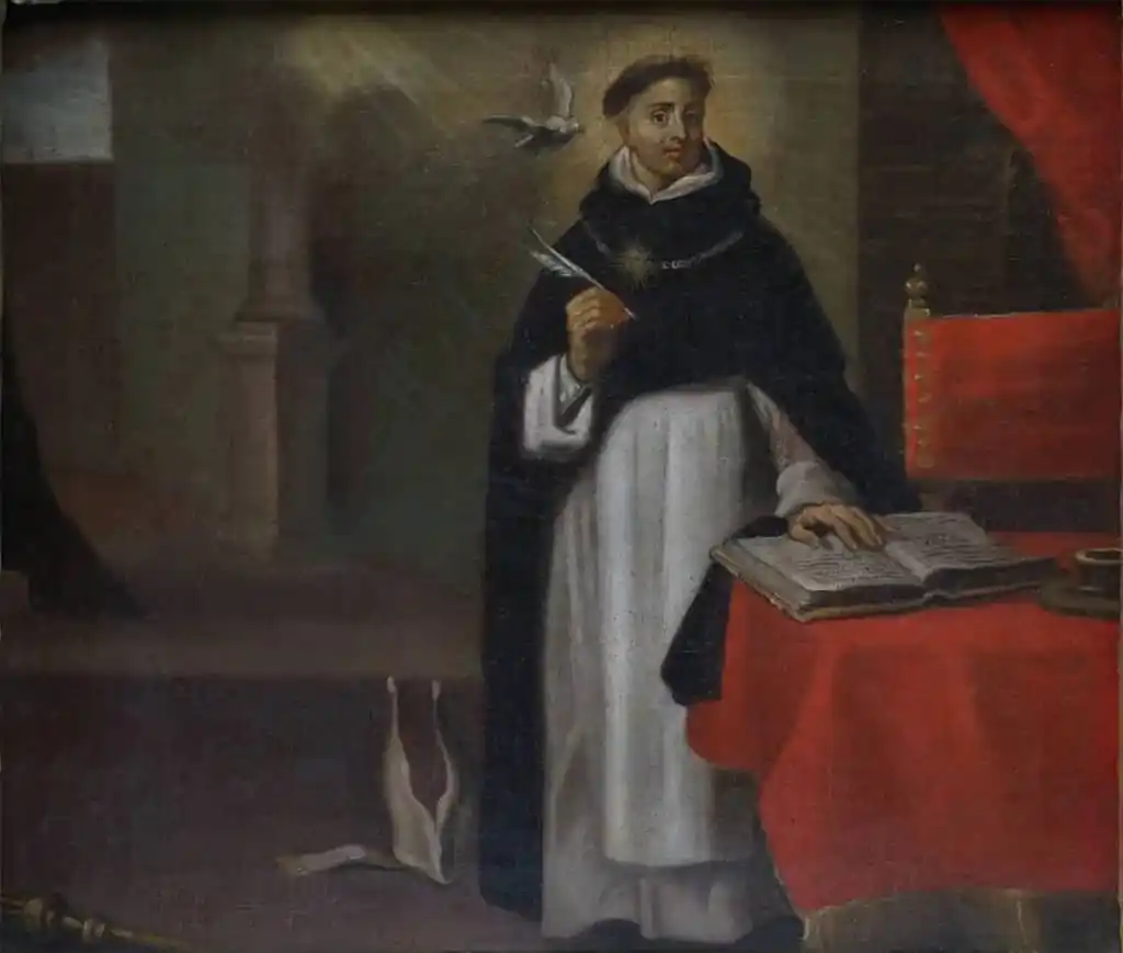 Image from ๐๐๐๐๐๐๐ ๐๐๐
๐๐๐๐๐๐: *Retrato de Tomรกs de Aquino / Pintura: Evaristo Muรฑoz* El teรณlogo sup...