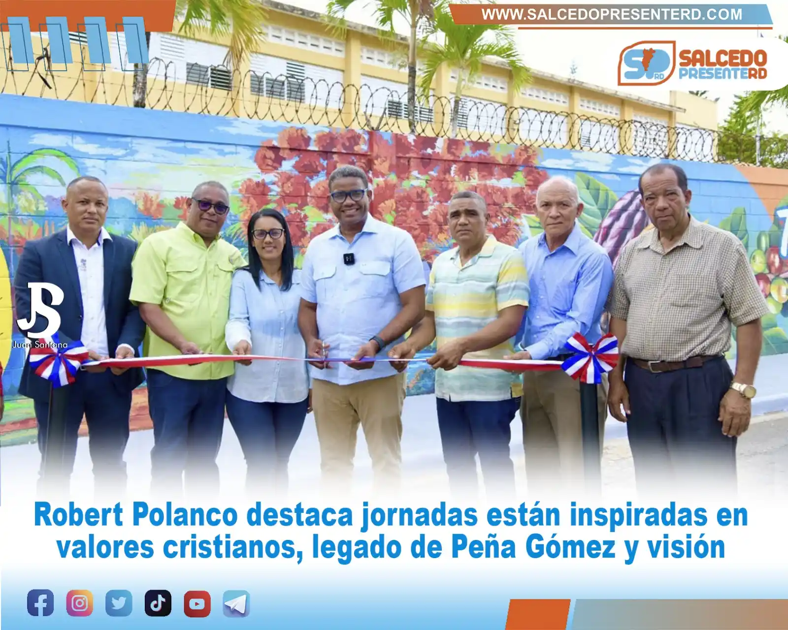 Image from SalcedoPresenteRD.com: Robert Polanco destaca jornadas están inspiradas en valores cristianos...