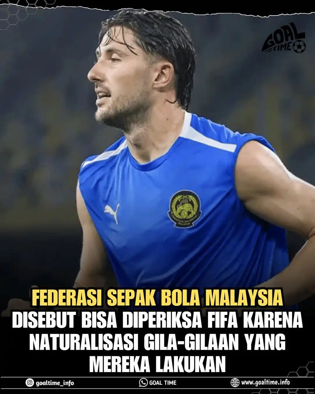 Image from GOAL TIME: Timnas Malaysia membuat heboh belakangan ini. Tiba-tiba ada lima pemai...