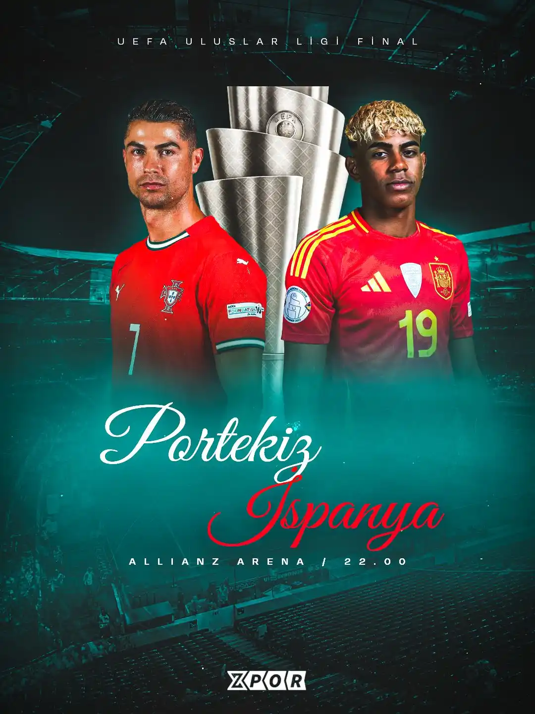 Image from Zpor: UEFA Uluslar Ligi kupası sahibini buluyor🔥 Sence hangi ekip kazanır?...