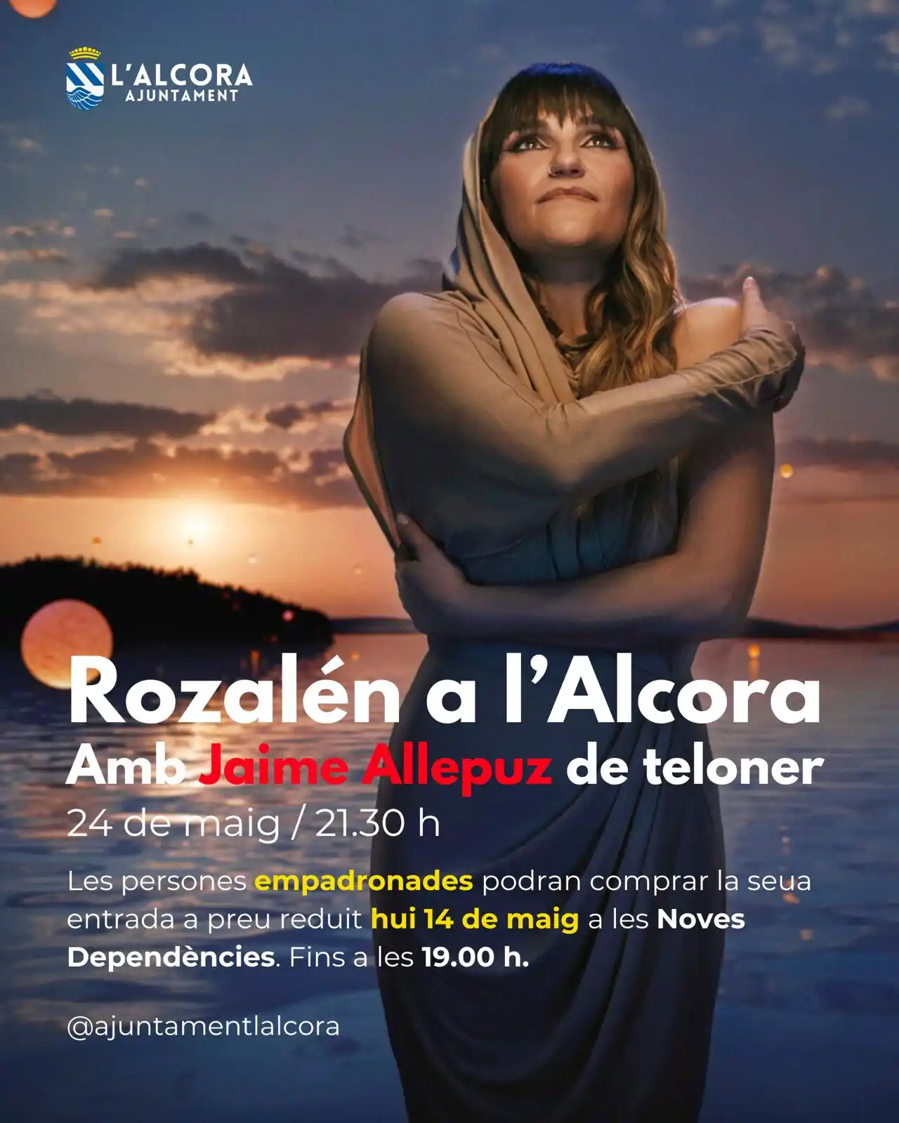 Image from Ajuntament de l’Alcora: 🎉 ÚLTIMA HORA: l’alcorí *Jaime Allepuz* serà el teloner de Rozalén el...
