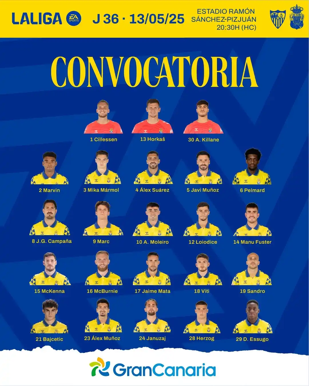 Image from UD Las Palmas: 🆙 ¡Aquí está la lista de convocados para el <a class="text-blue-500 h...