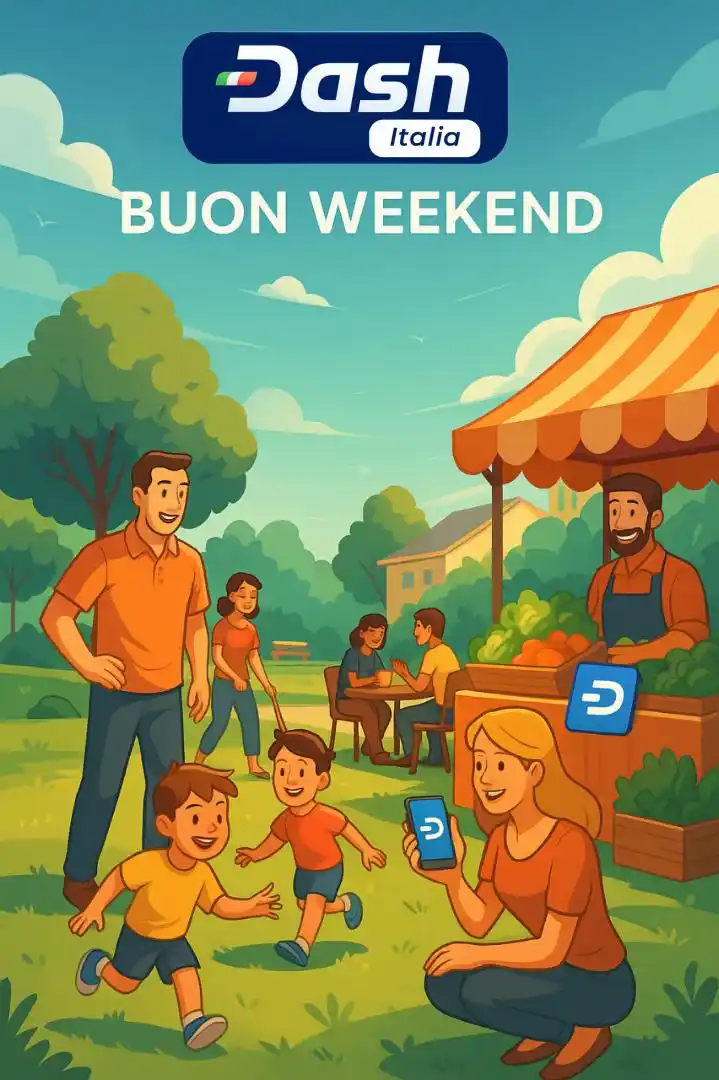 Image from Dash News Italia: 🌞 Buon weekend da Dash Italia! 👷♂️ Con Dash costruiamo insieme un ...